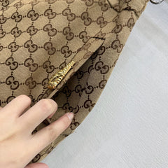 Jacquard belted shorts