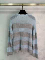 Light green knitted cardigan
