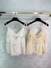 Hand-crocheted patchwork camisole