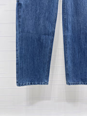 Vintage-style high-waisted jeans