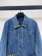 Collared Denim Shirt Jacket