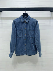 Collared Denim Shirt Jacket