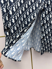 Printed color-blocked shirt