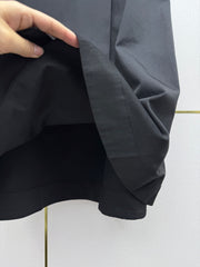 Side-button midi skirt