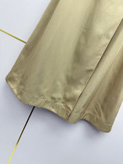 Side-button midi skirt