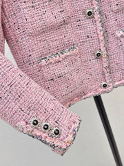 Youthful Pink Woven Jacket