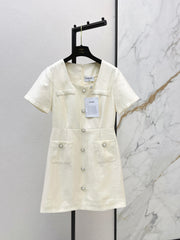 Workwear-style shirt dress