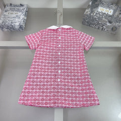 Peter Pan collar short-sleeved dress