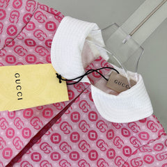 Peter Pan collar short-sleeved dress