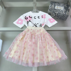 Cat-themed T-shirt + Tutu Skirt