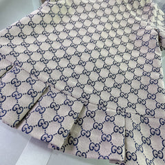 Lace-trimmed collar dress