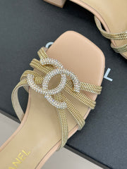 High-heeled sandals