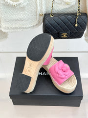 New Spring/Summer Hemp Rope Platform Slippers