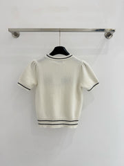 Five-pointed star logo crew neck sweater