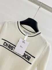 Five-pointed star logo crew neck sweater