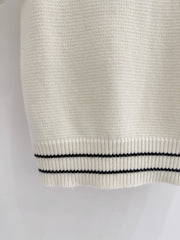 Five-pointed star logo crew neck sweater