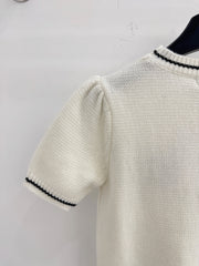 Five-pointed star logo crew neck sweater