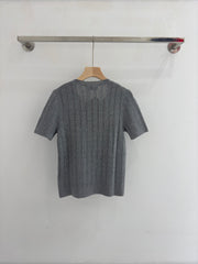 Cutout Short-Sleeve Top