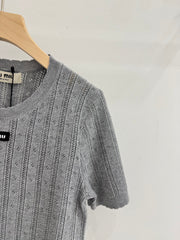 Cutout Short-Sleeve Top