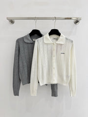 Collared Knit Cardigan