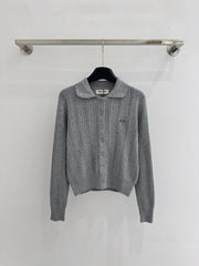 Collared Knit Cardigan
