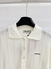 Collared Knit Cardigan