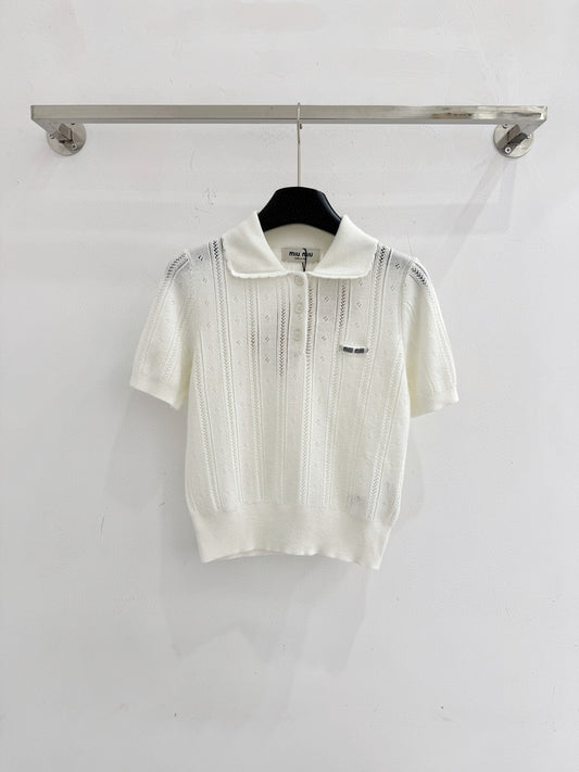 Short-sleeved knitwear