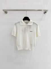 Short-sleeved knitwear