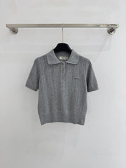 Short-sleeved knitwear