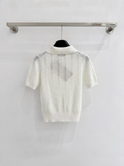 Short-sleeved knitwear