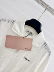 Short-sleeved knitwear