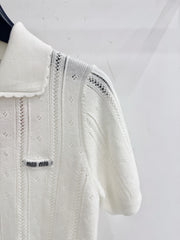 Short-sleeved knitwear