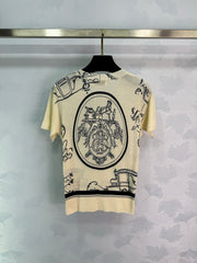 Printed Knit Short-Sleeve T-Shirt