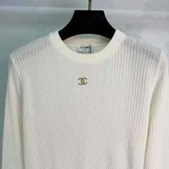 Classic ribbed knit sweater