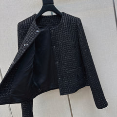 Woven tweed jacket