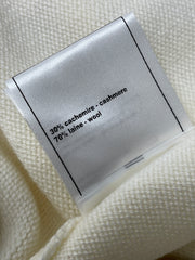 Gold-trimmed Crew Neck Knit Short-Sleeve Top