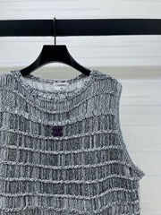 Knitted Crew Neck Vest
