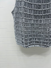 Knitted Crew Neck Vest