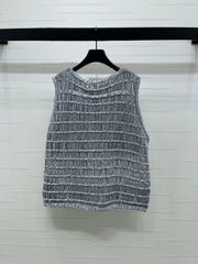 Knitted Crew Neck Vest