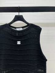Knitted Crew Neck Vest