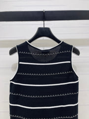 Knitted Striped Vest