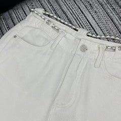 Straight-leg wide-leg trousers