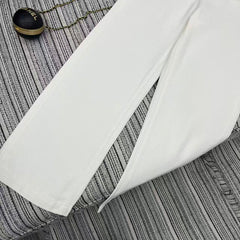 Straight-leg wide-leg trousers