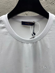 Embroidered Crew Neck Short-Sleeve T-Shirt