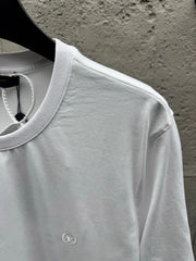 Embroidered Crew Neck Short-Sleeve T-Shirt