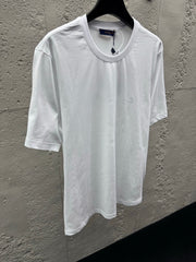 Embroidered Crew Neck Short-Sleeve T-Shirt