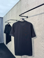 Embroidered Crew Neck Short-Sleeve T-Shirt