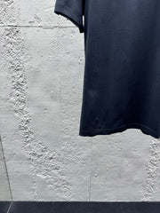 Embroidered Crew Neck Short-Sleeve T-Shirt