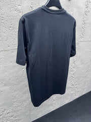 Embroidered Crew Neck Short-Sleeve T-Shirt