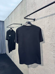 Printed crew neck short-sleeved top